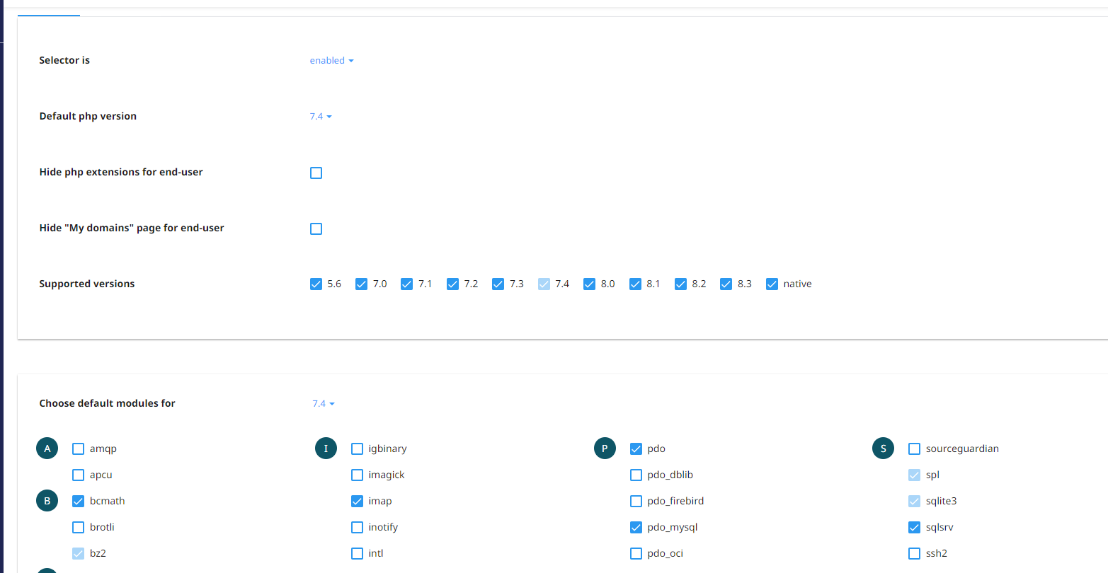 Painel CloudLinux