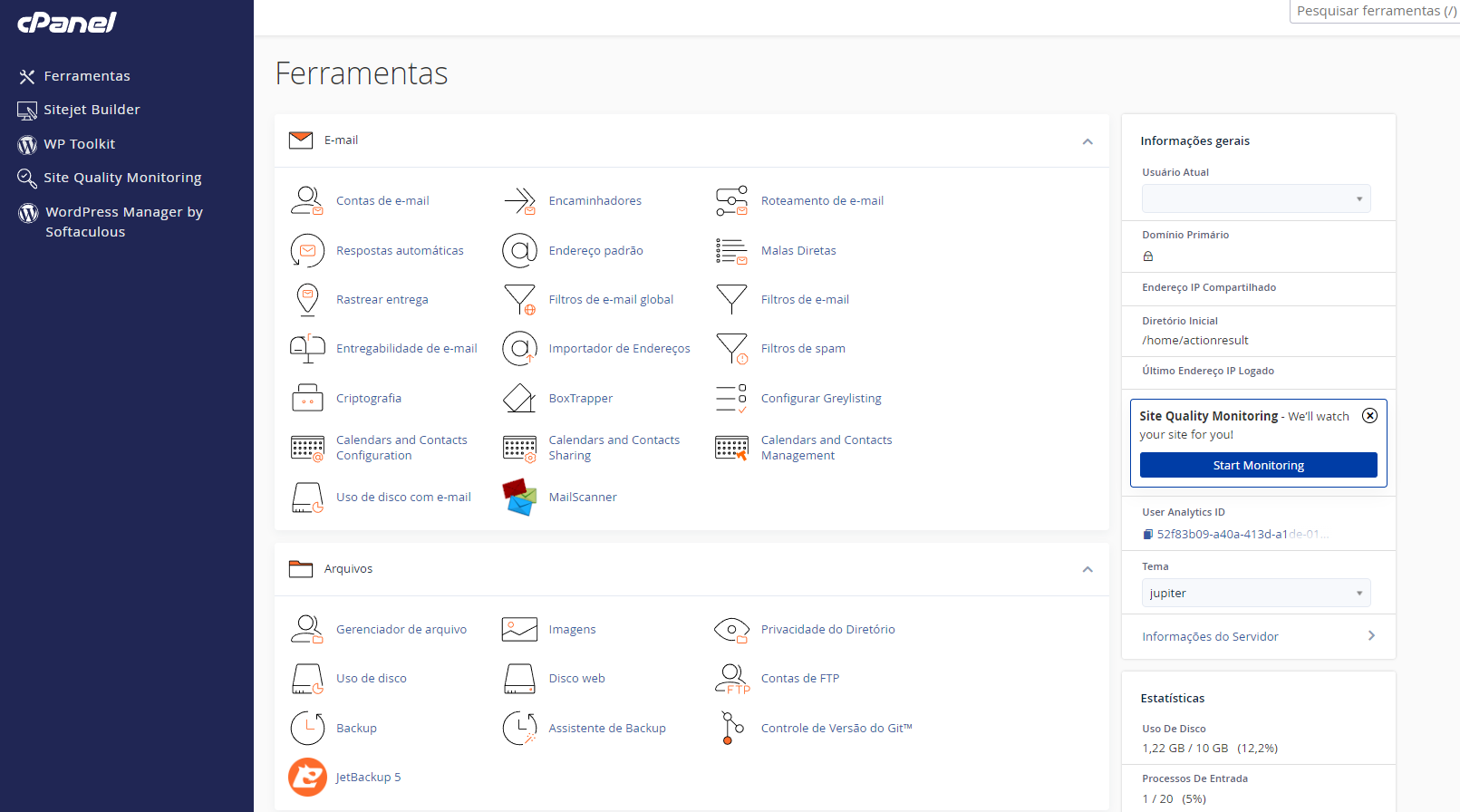 Painel cPanel