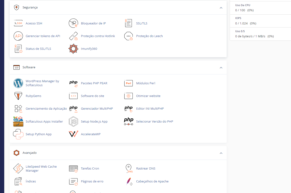 Painel cPanel